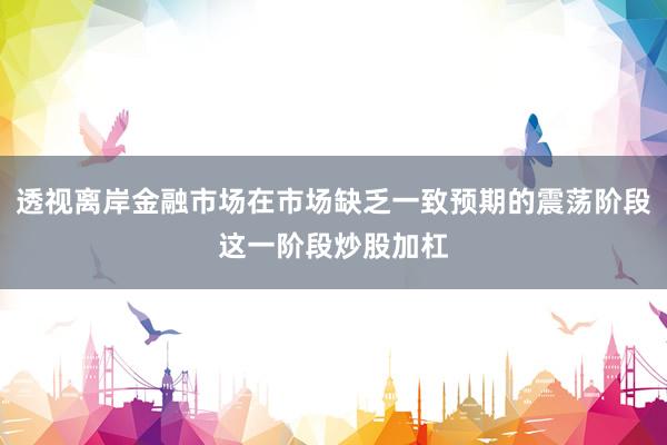 透视离岸金融市场在市场缺乏一致预期的震荡阶段这一阶段炒股加杠