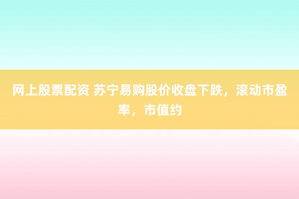 网上股票配资 苏宁易购股价收盘下跌，滚动市盈率，市值约